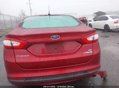 Lot #3042564363 2016 FORD FUSION HYBRID SE