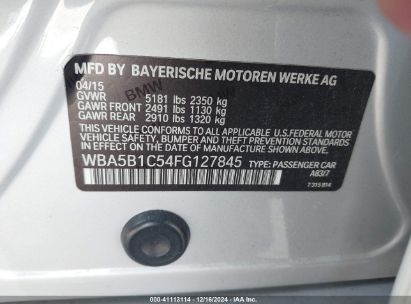 Lot #3050077042 2015 BMW 535I