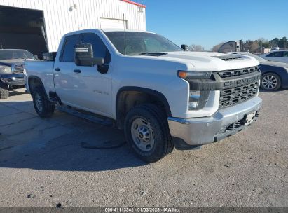 Lot #3057077949 2020 CHEVROLET SILVERADO 2500HD 4WD DOUBLE CAB STANDARD BED WT