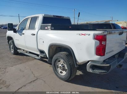 Lot #3057077949 2020 CHEVROLET SILVERADO 2500HD 4WD DOUBLE CAB STANDARD BED WT