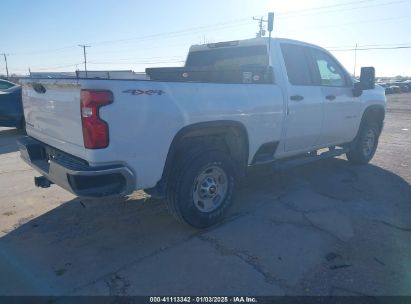 Lot #3057077949 2020 CHEVROLET SILVERADO 2500HD 4WD DOUBLE CAB STANDARD BED WT