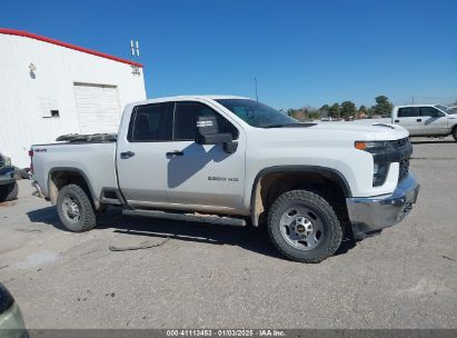 Lot #3057077948 2022 CHEVROLET SILVERADO 2500HD 4WD DOUBLE CAB STANDARD BED WT