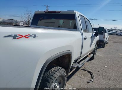 Lot #3057077948 2022 CHEVROLET SILVERADO 2500HD 4WD DOUBLE CAB STANDARD BED WT