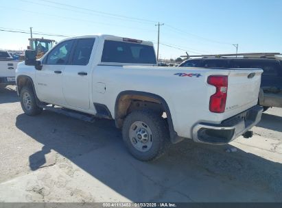 Lot #3057077948 2022 CHEVROLET SILVERADO 2500HD 4WD DOUBLE CAB STANDARD BED WT