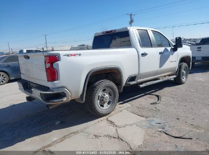 Lot #3057077948 2022 CHEVROLET SILVERADO 2500HD 4WD DOUBLE CAB STANDARD BED WT