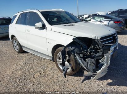 Lot #3056475016 2012 MERCEDES-BENZ ML 350 4MATIC