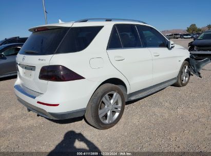 Lot #3056475016 2012 MERCEDES-BENZ ML 350 4MATIC