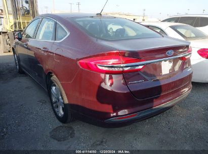 Lot #3035089999 2018 FORD FUSION SE