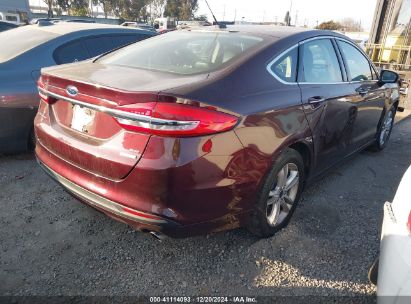 Lot #3035089999 2018 FORD FUSION SE