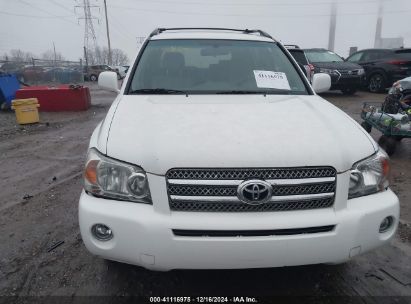 Lot #3056065740 2007 TOYOTA HIGHLANDER HYBRID V6