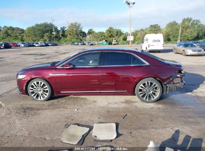 Lot #3056065734 2017 LINCOLN CONTINENTAL SELECT