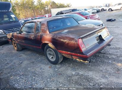 Lot #3051092156 1987 CHEVROLET MONTE CARLO