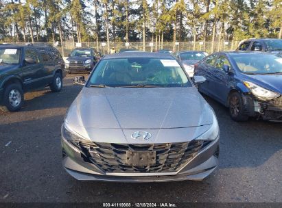 Lot #3035091342 2021 HYUNDAI ELANTRA HYBRID BLUE