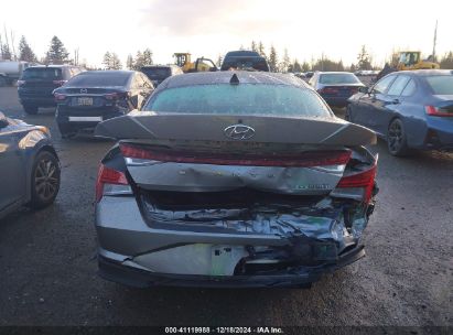 Lot #3035091342 2021 HYUNDAI ELANTRA HYBRID BLUE