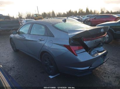 Lot #3035091342 2021 HYUNDAI ELANTRA HYBRID BLUE