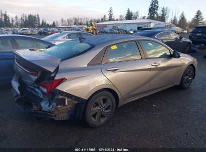 Lot #3035091342 2021 HYUNDAI ELANTRA HYBRID BLUE