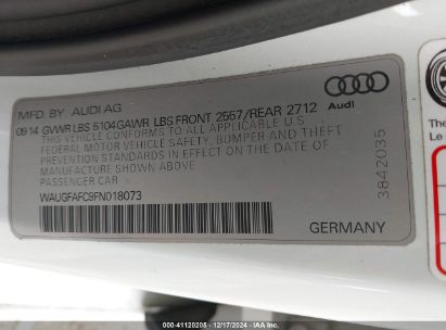 Lot #3035079551 2015 AUDI A6 2.0T PREMIUM