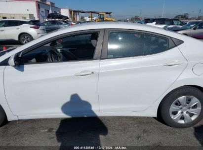 Lot #3036722026 2016 HYUNDAI ELANTRA SE