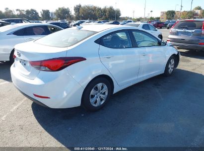 Lot #3036722026 2016 HYUNDAI ELANTRA SE