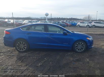 Lot #3056469461 2017 FORD FUSION HYBRID S