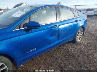 Lot #3056469461 2017 FORD FUSION HYBRID S