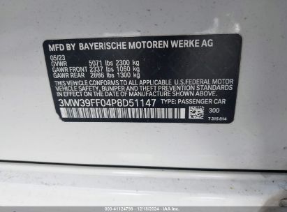 Lot #3034048736 2023 BMW 3 SERIES 330E