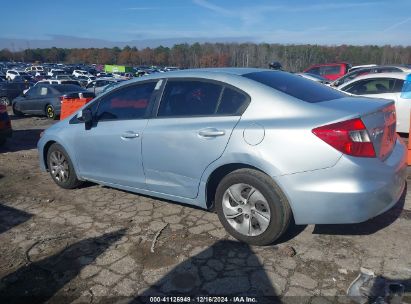 Lot #3034048570 2012 HONDA CIVIC SDN LX