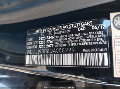 Lot #3051075666 2013 MERCEDES-BENZ CLS 550 4MATIC