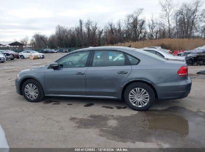 Lot #3034048490 2015 VOLKSWAGEN PASSAT 1.8T S