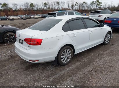 Lot #3051091732 2015 VOLKSWAGEN JETTA 1.8T SE