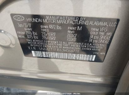 Lot #3037523315 2018 HYUNDAI SANTA FE SPORT 2.4L