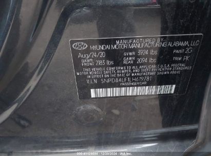 Lot #3053051901 2020 HYUNDAI ELANTRA VALUE EDITION