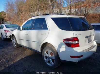 Lot #3037534687 2011 MERCEDES-BENZ ML 350 4MATIC