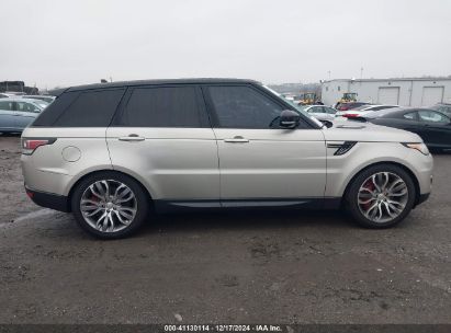 Lot #3051075660 2015 LAND ROVER RANGE ROVER SPORT 5.0L V8 SUPERCHARGED