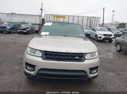 Lot #3051075660 2015 LAND ROVER RANGE ROVER SPORT 5.0L V8 SUPERCHARGED