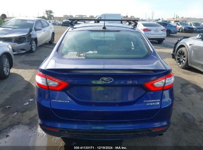 Lot #3050072751 2015 FORD FUSION HYBRID TITANIUM