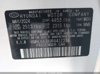 Lot #3035088389 2024 HYUNDAI SONATA SEL