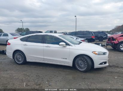 Lot #3050076823 2014 FORD FUSION HYBRID TITANIUM