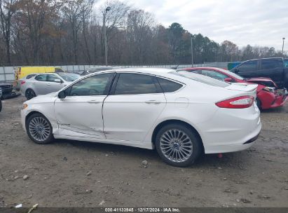 Lot #3050076823 2014 FORD FUSION HYBRID TITANIUM