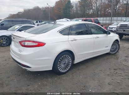 Lot #3050076823 2014 FORD FUSION HYBRID TITANIUM