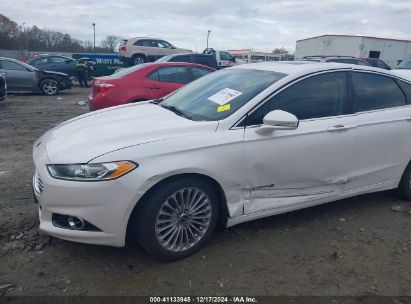 Lot #3050076823 2014 FORD FUSION HYBRID TITANIUM