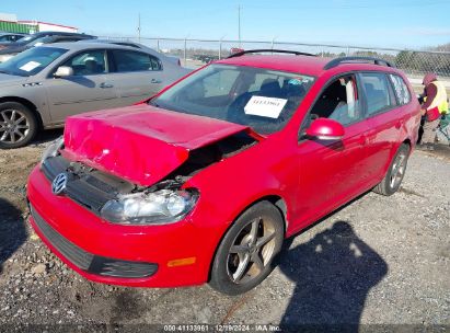 Lot #3056066065 2013 VOLKSWAGEN JETTA SPORTWAGEN 2.5L S