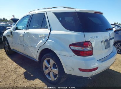 Lot #3050072809 2011 MERCEDES-BENZ ML 350