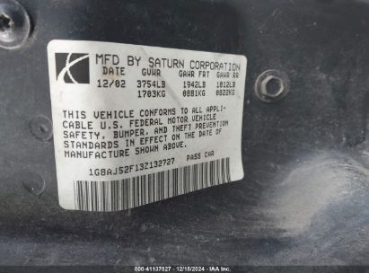 Lot #3052079110 2003 SATURN ION ION 2