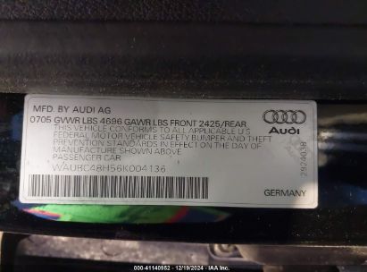 Lot #3042560762 2006 AUDI A4 1.8T