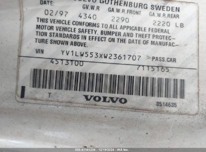 Lot #3034048648 1998 VOLVO V70 GTAS/GTMS