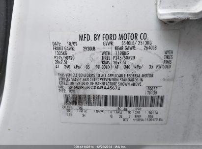 Lot #3042554422 2010 FORD EDGE LIMITED