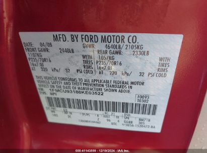 Lot #3051091440 2008 FORD ESCAPE XLT