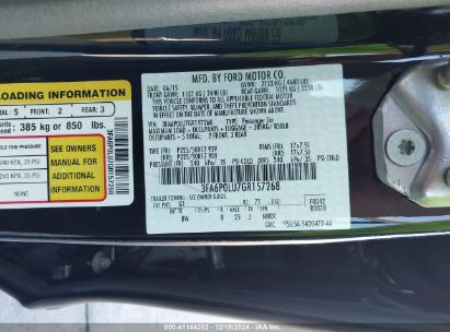 Lot #3050072665 2016 FORD FUSION HYBRID SE