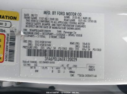 Lot #3056065688 2014 FORD FUSION HYBRID SE